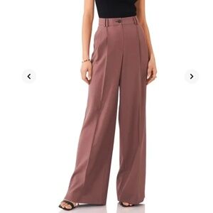 NWT 1.STATE  Front Pleat High Waist Wide Leg Pants Size 8